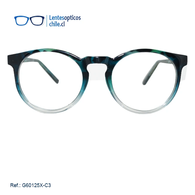 G60125X-C3 - Anteojos Ópticos TR90, Estilo Redondo - Gattizoni