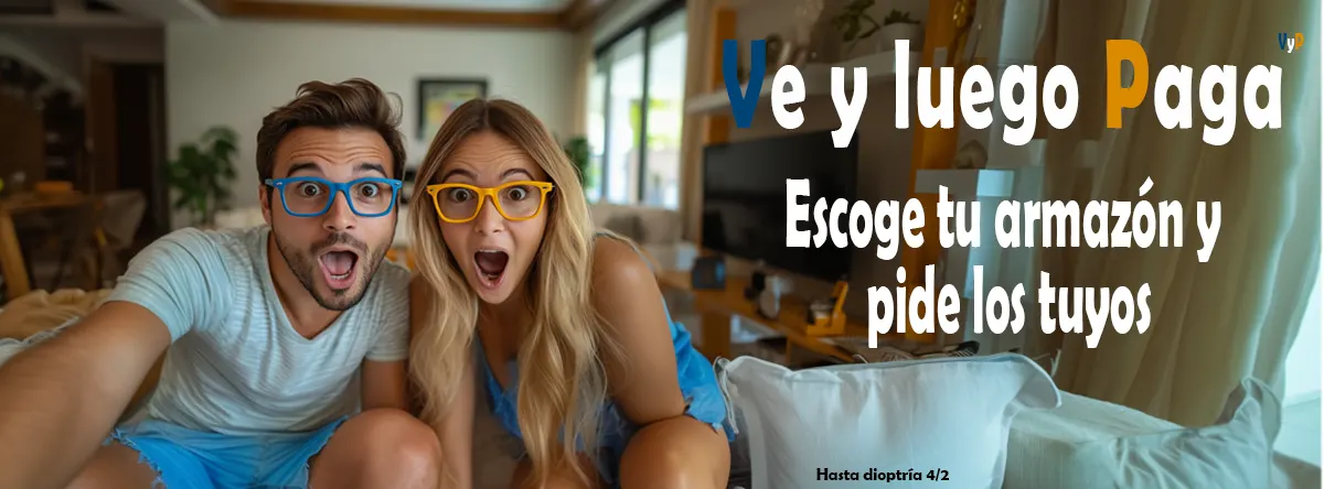 Banner Promoción Lentes Ópticos 2x1 por $ 39.990